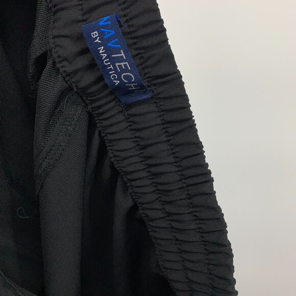 Nautica Jogger Pants NavTech Black Slim Fit Pull On Drawstring - Picture 5 of 12